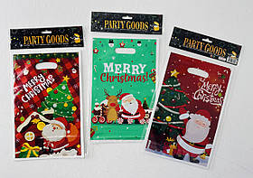 Пакет-банан Новорічний 16*25,5 см Набір 10 шт. (138558)