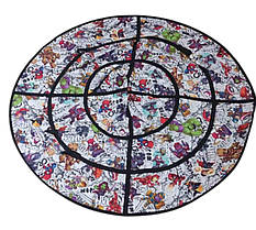 Тюбінг із камерою дитячий Супергерої, 1 м, до 150 кг, знімний чохол