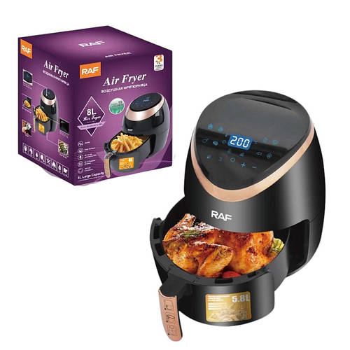 Аэро-Фритюрница RAF-5298 сенсорное управление 6,5л без масла с горячим ...