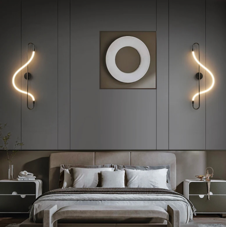 Чорне бра із акриловим розсіювачем 65 см W 030/600 BK, фото 1