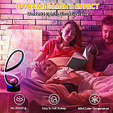 Приліжкова лампа TECKZOON, Спіральний стіл RGB, затемнений світлодіодний світильник, Управління додатком, Музичний режим, фото 7