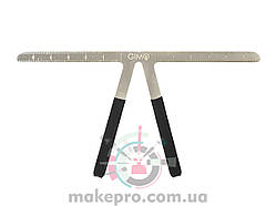 Трафарет лінійка для брів