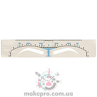 Лінійка для брів самоклеюча одноразова (брови зі зламом)