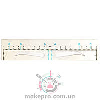 Лінійка для брів самоклеюча одноразова (брови з невеликим зламом)