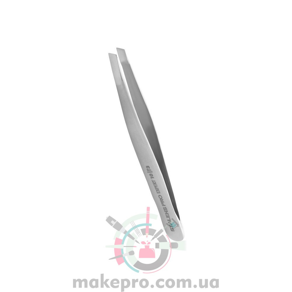 Пінцет для брів STALEKS Expert 10 type 3 (широкі скошені крайки)