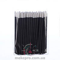 Одноразові пензлики для макіяжу чорні (50 шт.)