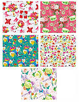 Папір для пакування подарунків (квіти)