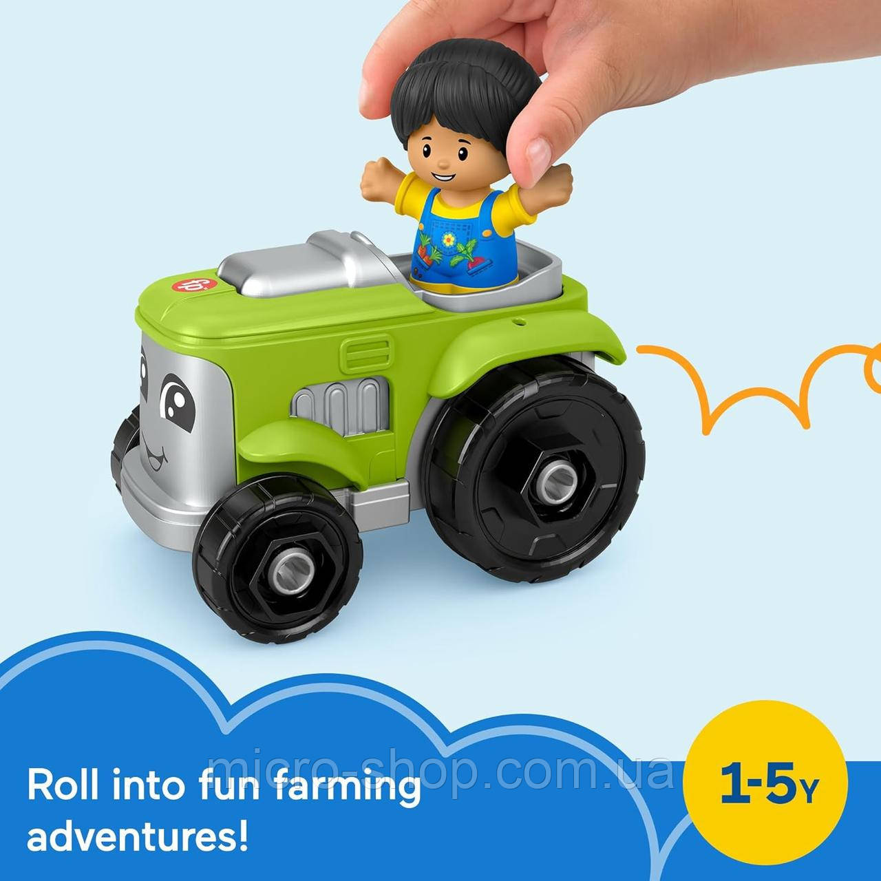 Маленькі чоловічки трактор Fisher-Price Little People Tractor and Farmer