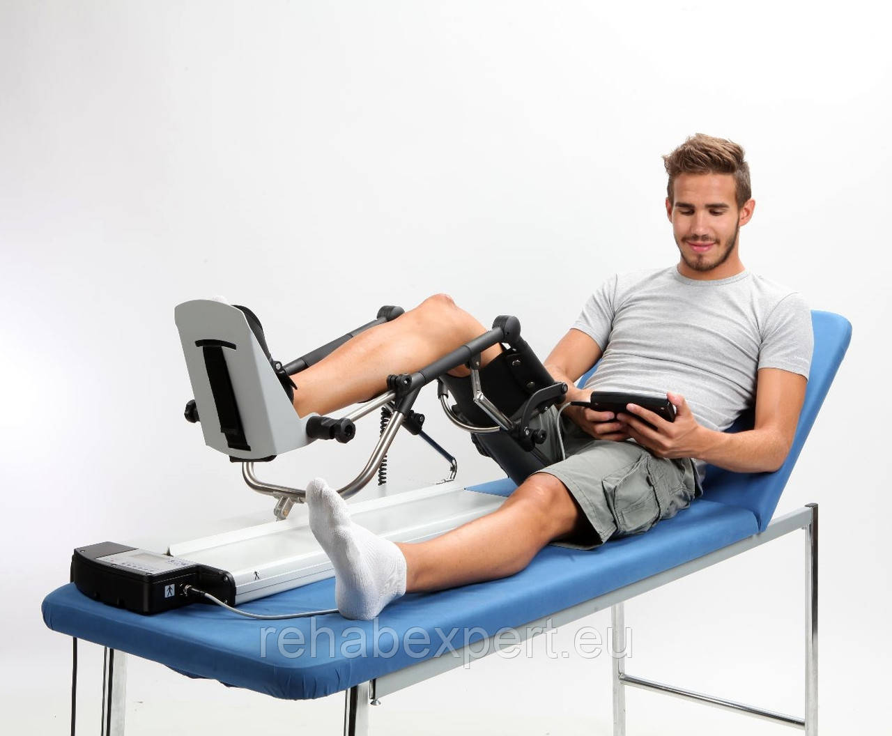 Шина для реабілітації колінного суглоба RIMEC Fisiotek 3000 E CPM Passive Rehabilitation of Lower Limbs, фото 1