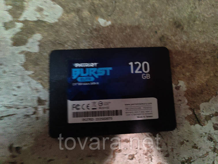 Жорсткий диск Вінчестер SSD 120 Gb / Гб Patriot Burst Elite PBE120GS25SSDR 2.5" SATA3 No 24081112