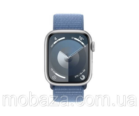 Смарт-часы Apple Watch Series 9 GPS 41mm Silver Aluminum Case with Winter Blue Sport Loop (MR923)