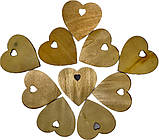 Набір із 10 дерев'яних прикрас для свята з мотузками підвіски для ялинки, фото 2