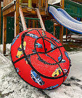 Тюбінг (ваташка) 100 і 120 см, з камерою та ручками, надувні санки дитячі, підліткові, крижана пВХ