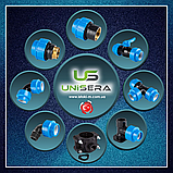 Кран кульовий 32х32 мм повнопрохідний компресійне з'єднання для поліетиленової труби PN16 Unisera, фото 3