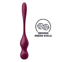 Смарт-вагінальні кульки з вібрацією Satisfyer Love Birds Vary Connect App, змінювана маса, пульт ДК, фото 2