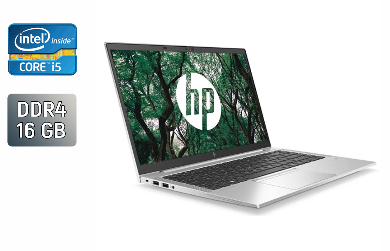 Ультрабук Б-клас HP EliteBook 840 G8/ 14" (1920x1080)/ Core i5-1145G7/ 16 GB RAM/ 480 GB SSD/ Iris Xe