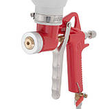 Пістолет для нанесення штукатурки пневматичний, три форсунки: 4, 6, 8 мм, В/Б метал, 9000 мл, 3-6 бар INTERTOOL PT-0403, фото 3