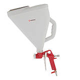 Пістолет для нанесення штукатурки пневматичний, три форсунки: 4, 6, 8 мм, В/Б метал, 9000 мл, 3-6 бар INTERTOOL PT-0403, фото 4