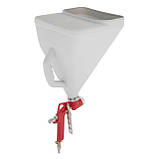 Пістолет для нанесення штукатурки пневматичний, три форсунки: 4, 6, 8 мм, В/Б метал, 9000 мл, 3-6 бар INTERTOOL PT-0403, фото 6