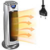 Керамічний обігрівач від мережі, 2000Вт, 57см, JL NIVA KPT-2000 / Тепловентилятор / Електрообігрівач, фото 4