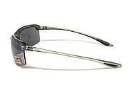 Окуляри захисні Global Vision Wheelin Crystal Gray (flash mirror), дзеркальні сірі лінзи в сірій напівпрозорій оправі, фото 8