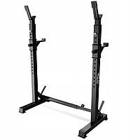 Стійки під штангу 4FIZJO Pro регульовані, зі страховкою Black (P-5905973402668)