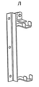 Кронштейн дверний для станка запліднення Тип 1, лівий