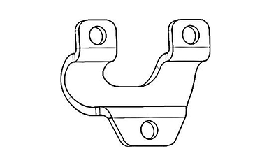 Хомут на трубу напування Ø 21 на станок запліднення Тип 1