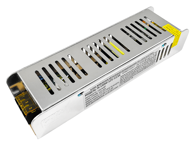 Блок живлення MTK серія М 12V 150W 12.5A IP20 (M-150W-12V-12.5A) (1018127)