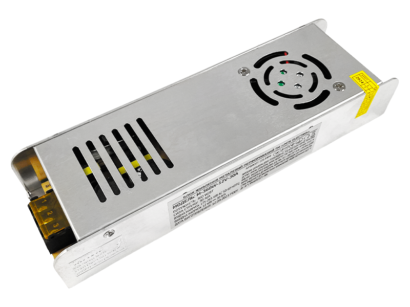 Блок живлення MTK серія М 12V 360W 30A IP20 (M-360W-12V-30A) (1013404)
