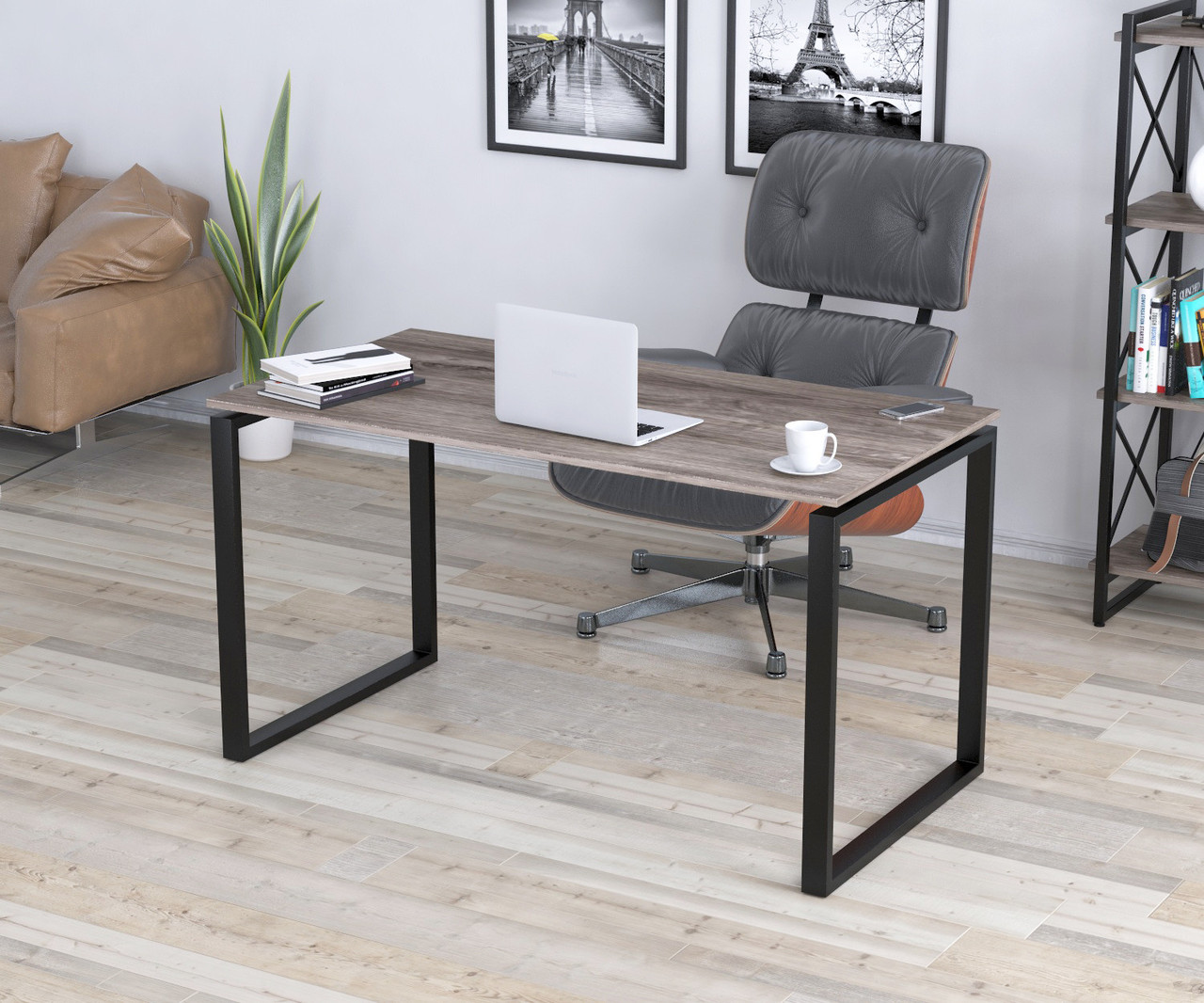 Письмовий стіл Loft design Q-135 Black Дуб Палина
