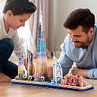 3D пазл CubicFun City Line з LED-підсвіткою Дубай, фото 3