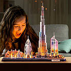 3D пазл CubicFun City Line з LED-підсвіткою Дубай, фото 4