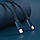 Кабель Baseus High Density Braided Fast Charging Data Cable Type-C to iP PD 20W 1m Blue, фото 8