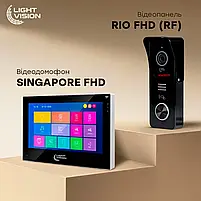 Комплект відеодомофона Light Vision: домофон 10" SINGAPORE (AI) FHD Black та відеопанель RIO FHD Black (82-00239-82-00213), фото 5