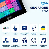 Комплект відеодомофона Light Vision: домофон 10" SINGAPORE (AI) FHD Black та відеопанель RIO FHD Black (82-00239-82-00213), фото 7