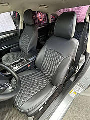 Оригинальные чехлы на сиденья Ford Fusion USA из экокожи (2013-2020)