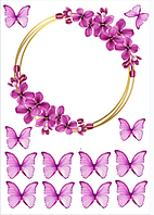 Цукрова картинка Метелики №9190