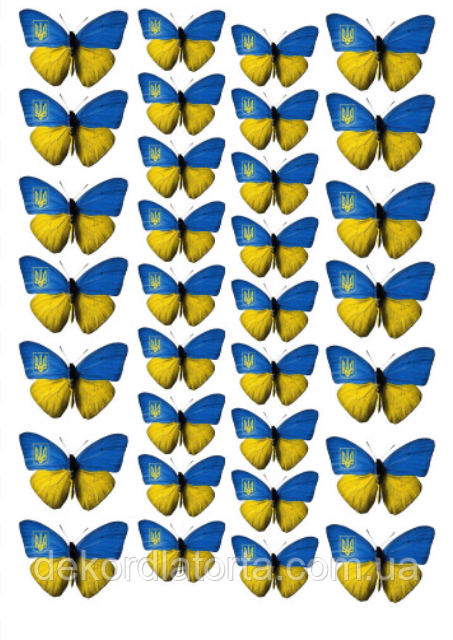 Цукрова картинка Метелики №9189