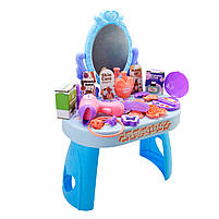 Набір стиліста 9222/9224 Трюмо з дзеркалом і феном, 30 аксесуарів, іграшкова косметика, мікс кольорів, фото 6