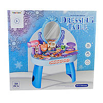 Набір стиліста 9222/9224 Трюмо з дзеркалом і феном, 30 аксесуарів, іграшкова косметика, мікс кольорів, фото 3