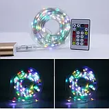 Світлодіодна RGB гирлянда 10м на USB пультом та блютуз керуванням, фото 7