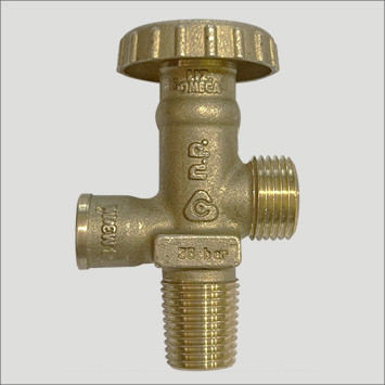 Вентиль для газового балона 1/2" з запобіжним клапаном