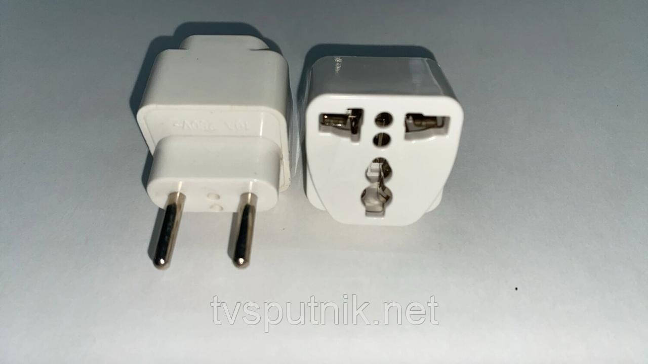 Перехідник мережевий, універсальний England, білий