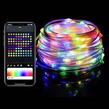 Usb Led Rgb світлодіодна гірлянда 10 метрів Bluetooth Мікрофон Пульт Крапля Роси, фото 3