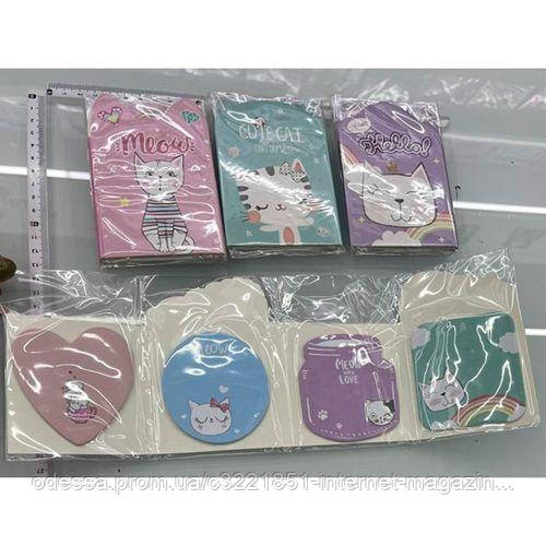 Блокнот складний "Cats" 33.5*12.5см зі стікерами Stenson WW00616ST [Склад зберігання: Одеса №3]