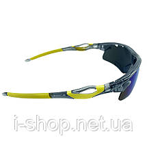 Спортивні сонцезахисні окуляри Newt Sunglasses сіро-жовті, NE-LG-SG1-BY, фото 4