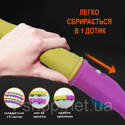 Обруч з масажними магнітними кульками Newt Magnet Massage Hoop NE-F-52, фото 3
