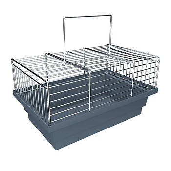Клітка-переноска для дрібних гризунів Лорі "ГРИЗУН" 28*18*15 см (оцинковка)