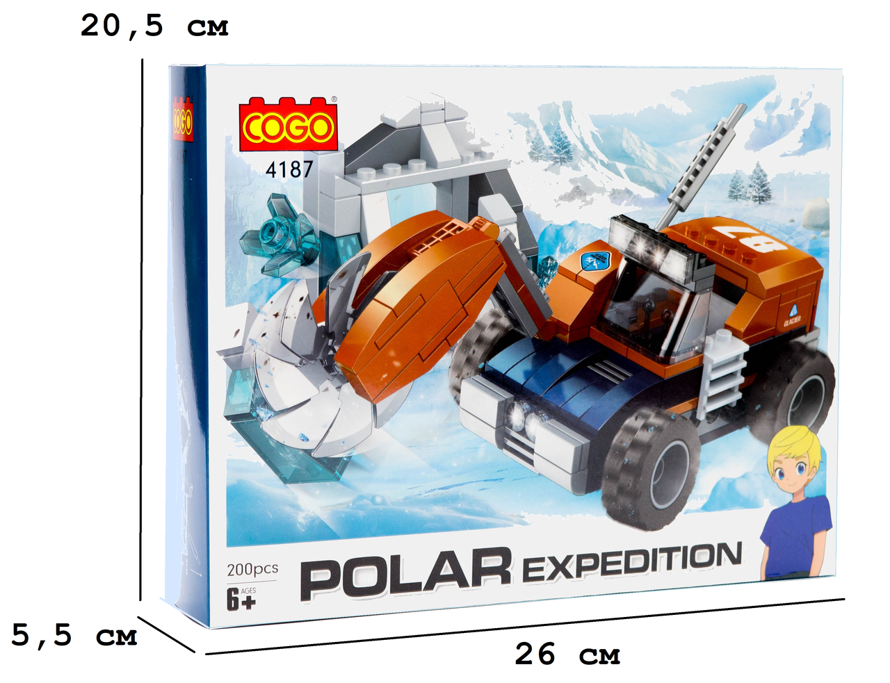 Конструктор "Місто" (200 елм.) Криголам/COGO, фото 1